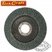 FLAP DISC ROUND EDGE ZIRCONIUM 115MM 40 GRIT FLAT