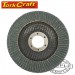 FLAP DISC ROUND EDGE ZIRCONIUM 115MM 60 GRIT FLAT