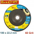 FLAP DISC ZIRCONIUM 180MM 60GRIT ANGLED