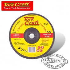 FLAP SANDING DISC 230MM 60GRIT A/O