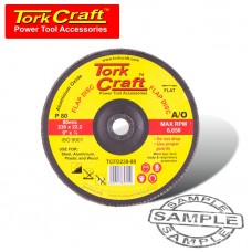 FLAP SANDING DISC 230MM 80GRIT A/O