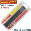 VICE JAWS MAGNETIC ALUM. 150MM X 32MM 2PC RUBBER FACE