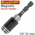 MAGNETIC SCREW HOLDER 1/4' 21MM CARDED