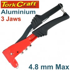 ALUMINIUM HAND RIVETER  4.8MM MAX 3 JAW H/DUTY