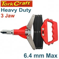 LAZY TONG HAND RIVETER  6.4MM MAX 3 JAW H/DUTY