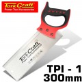 BACK SAW 300MM 12TPI 0.7MM TEMP. BLADE ABS HANDLE