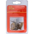 WIRE BRUSHES MINI 5PC BRASS 3.2MM SHAFT ASSORTED SHAPES