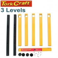 TORK CRAFT STORAGE RACK 3 LEVEL FOR WOOD AND MORE 45KG MAX PER LEVEL