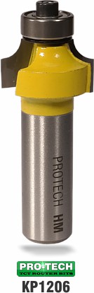 Corner round or round-over router bit sample