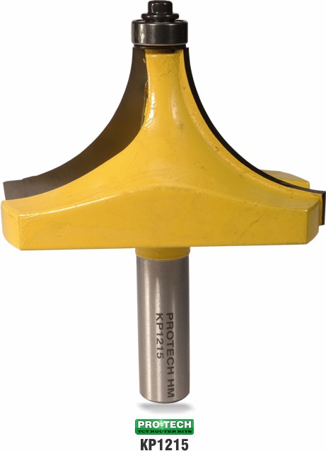 Corner round or round-over router bit sample